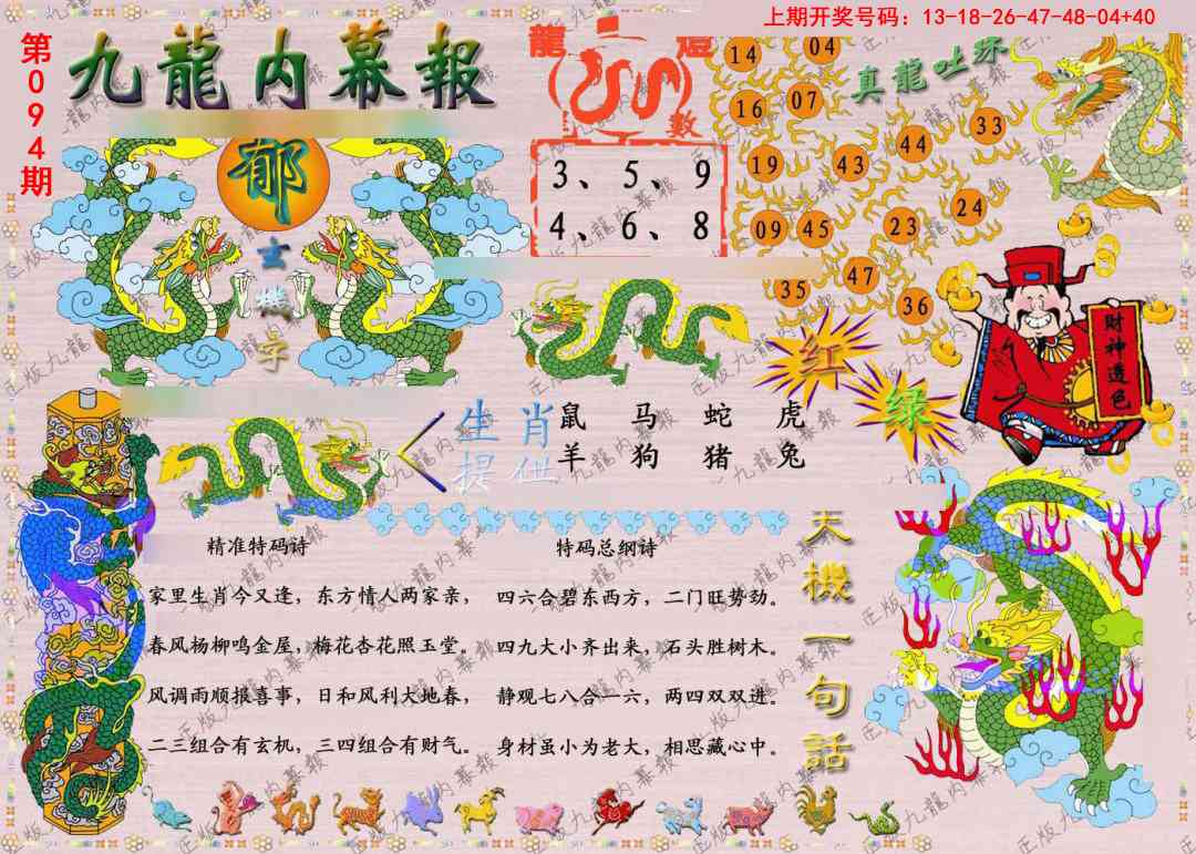 094期正版九龙内幕报[图]