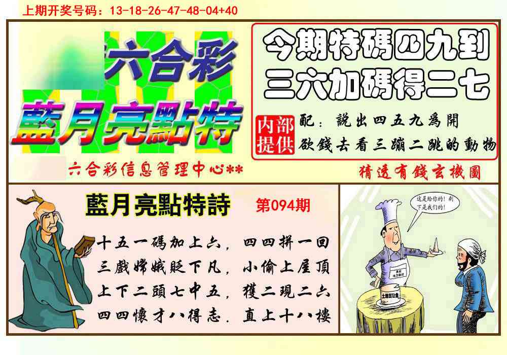 094期蓝月亮点特码[图]